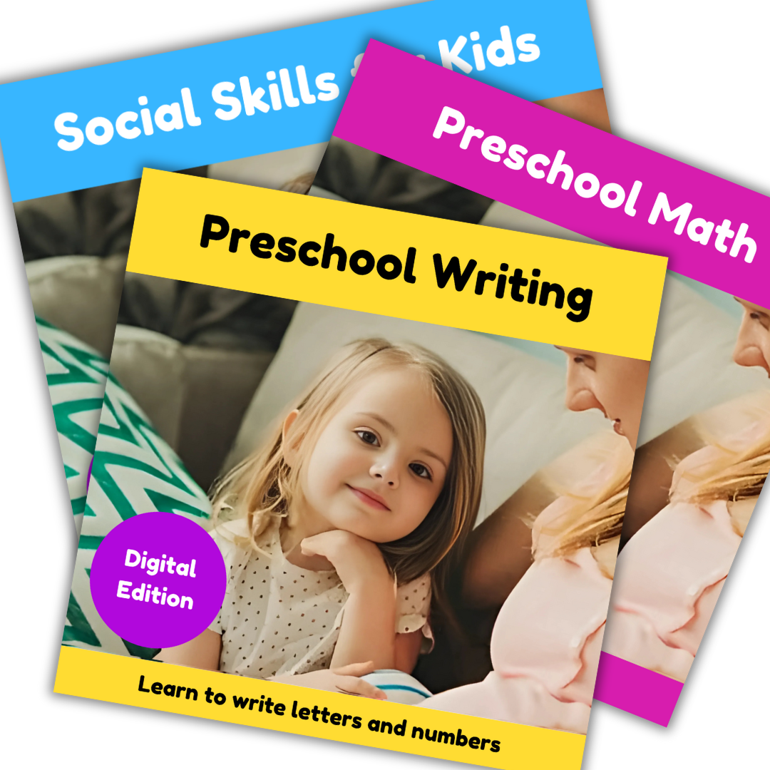 Preschool Math, Writing, & Social Skills Bundle (digital edition)