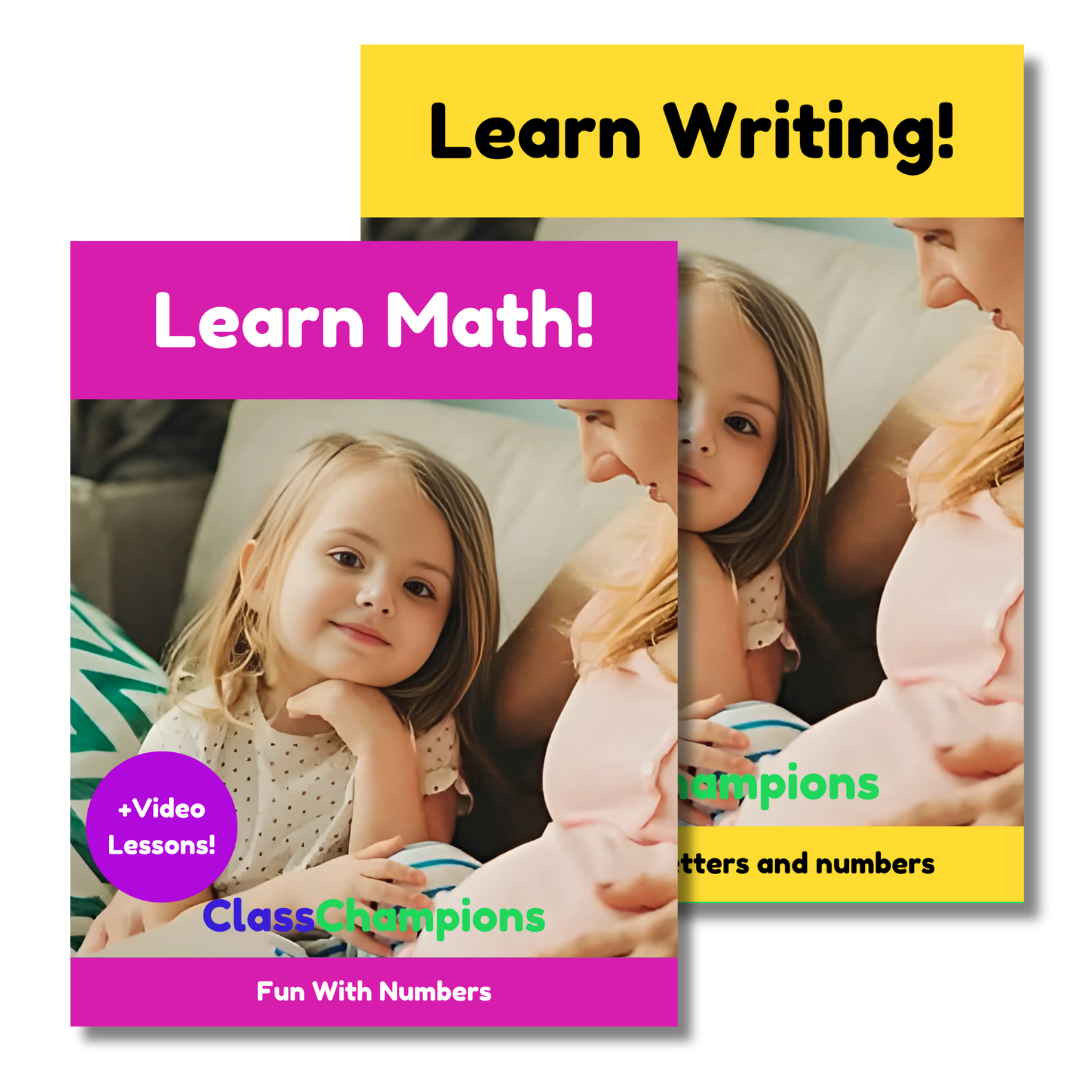 Pre K Math Writing Pre-K & Kindergarten Writing + Math Bundle – Class Champions