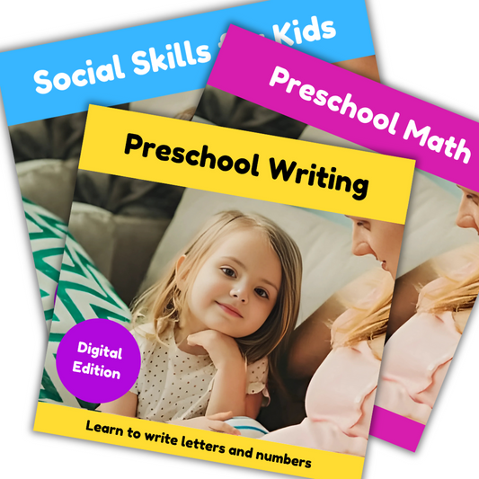Preschool Math, Writing, & Social Skills Bundle (digital edition)