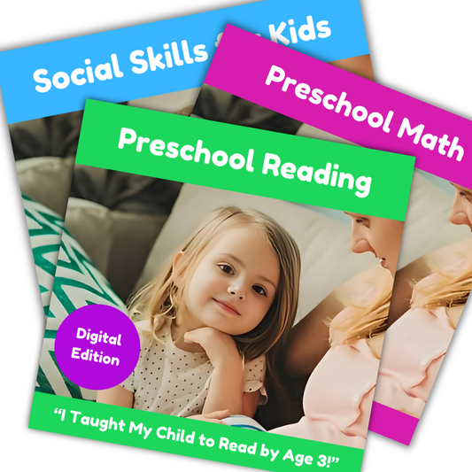 Preschool Math, Reading, & Social Skills Bundle (digital edition)